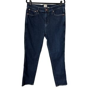 J. Crew Jeans K5393 Vintage Straight Womens Size 32T Tall High Rise Dark Wash